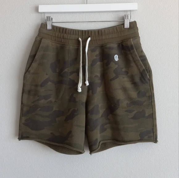 Todd Snyder × Champion Fatigue Green Camo Cutoff Sweatshort S - Picture 12 of 12